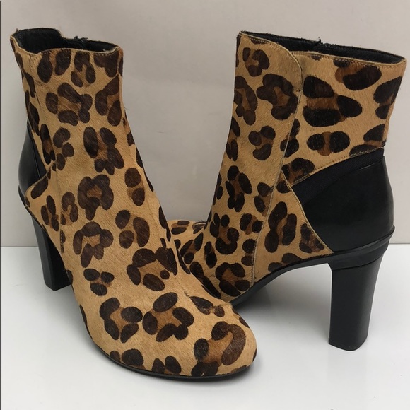 Tsubo women’s Boots Cheetah Leather 7.5 New - Picture 2 of 8